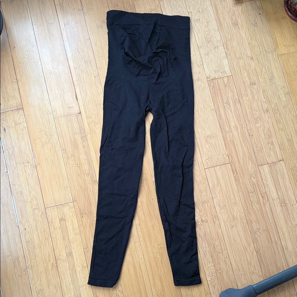 BLANQI Classic Black Leggings w/ belly and back support Medium